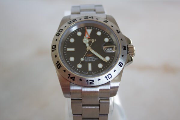 Seiko Custom Explorer Mod GMT Orange Hand NH34 Movt - Image 3