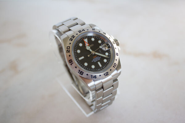 Seiko Custom Explorer Mod GMT Orange Hand NH34 Movt - Image 5