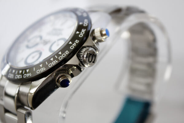 White Seiko Daytona Watch Custom Mod - Image 2